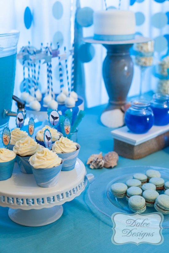Under the Sea Birthday Party cupcake toppers