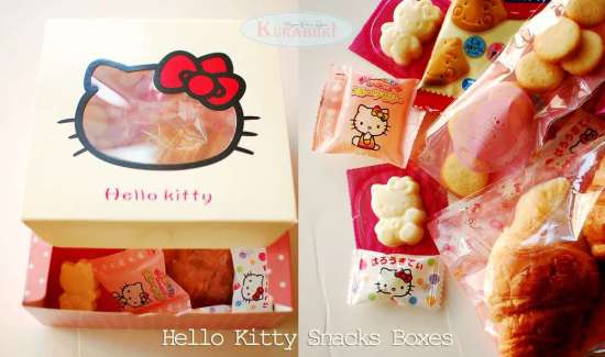 Hello Kitty Birthday Party snack boxes