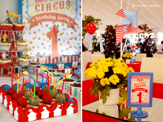 circus, carnival party treats