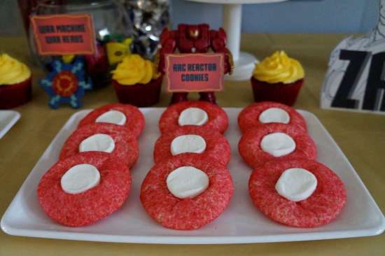 ironman-birthday-party-cupcake-toppers-cookies-ironman-theme