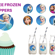 FREE Printable Frozen Cupcake Circle Toppers