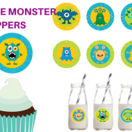 FREE Printable Little Monster Toppers