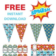 free superhero printable