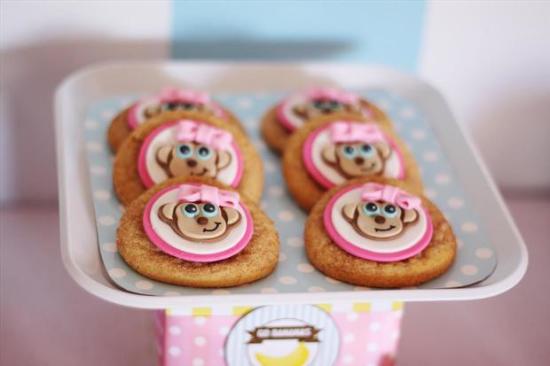 curious george inspired monkey party food and treats monkey cookies