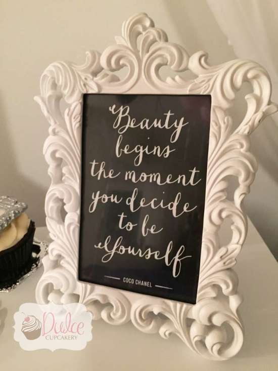 beauty begins the moment you decide yourself sign