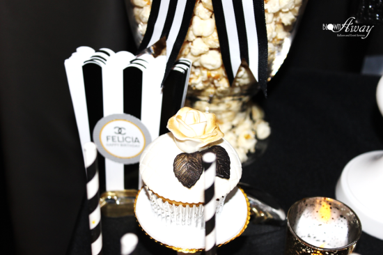 Fabulous and Classy Coco Chanel Party elegant cupcake