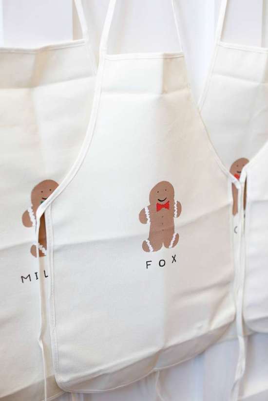 personalized ginger bread apron