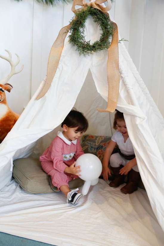 woodland christmas tents