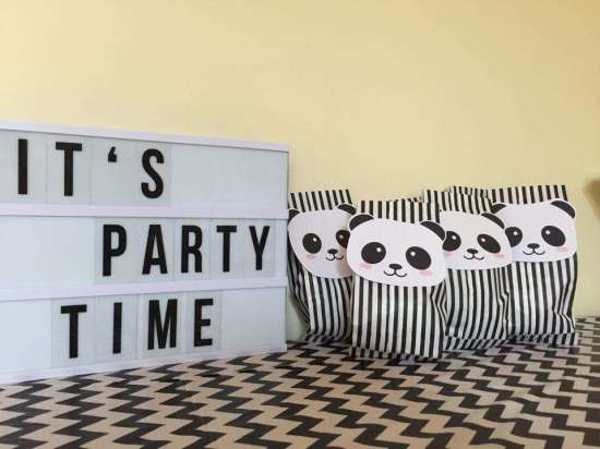 panda-party its party time sign