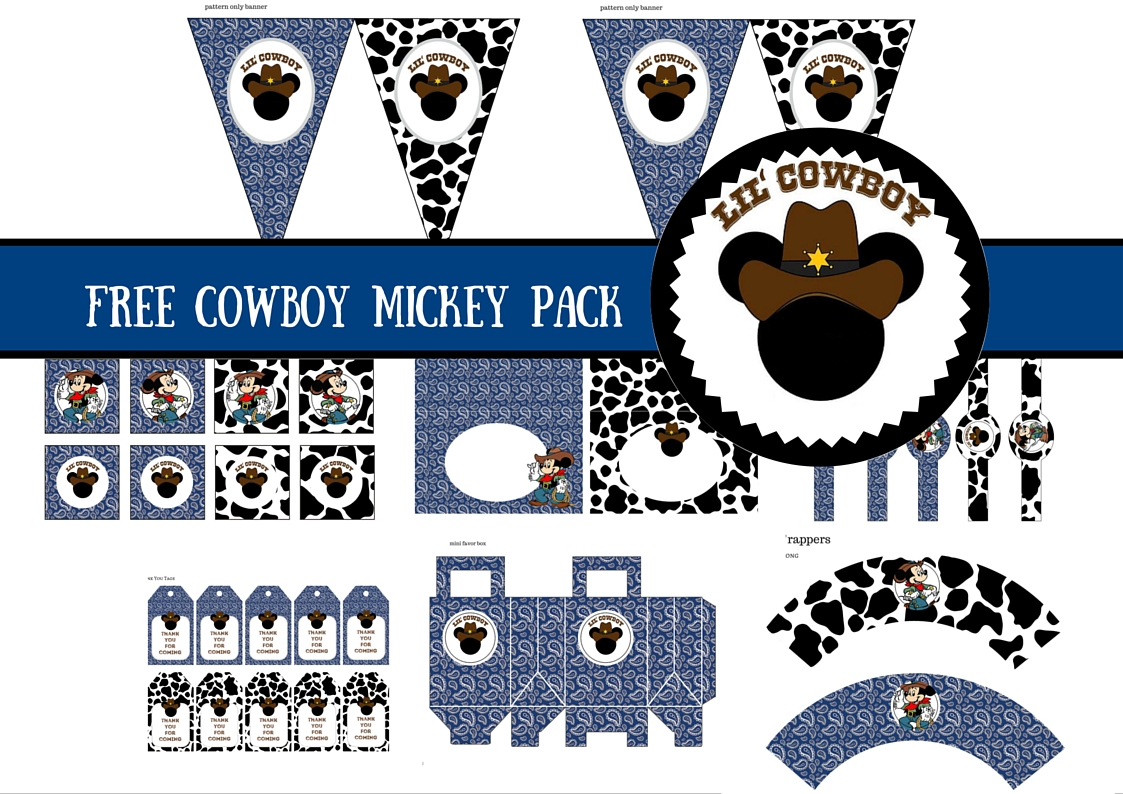 Mickey Mouse Cowboy Coloring Pages