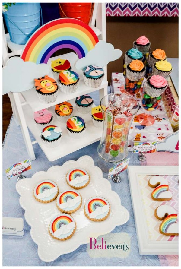 Colorful-Winnie-The-Pooh-Birthday-Cupcakes