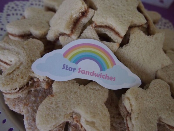 Rainbow-Unicorn-Birthday-Party-Star-Sandwiches