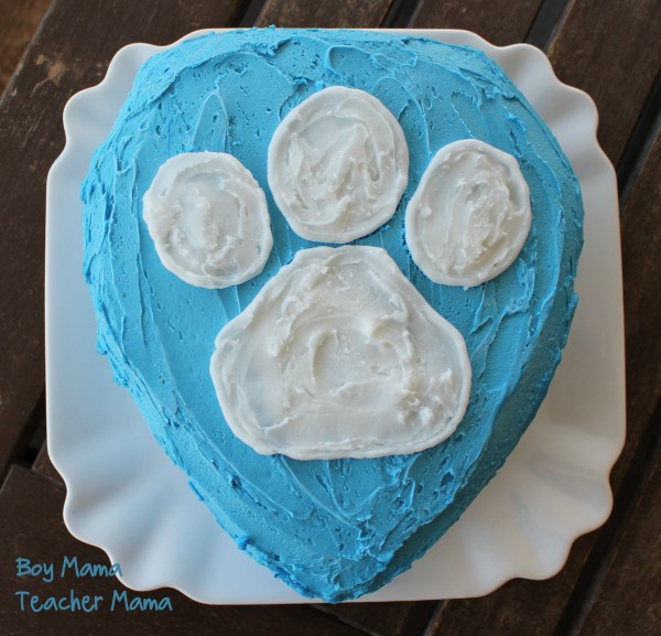 Colorful-Paw-Patrol-Birthday-Party-Blue-Cake