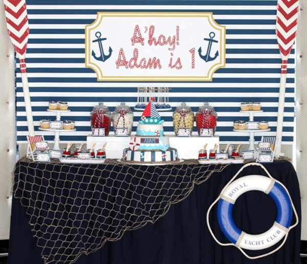 Nautical Anchors Aweigh Birthday - Birthday Party Ideas for Kids