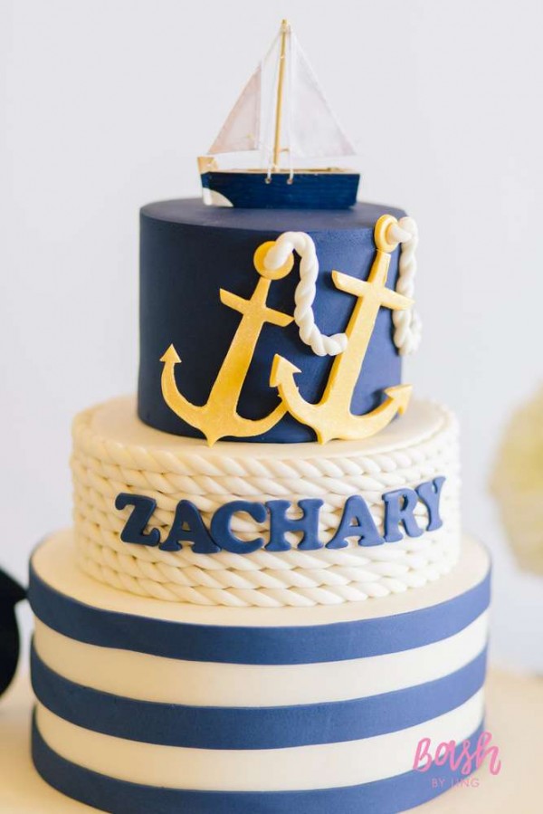 Modern-Nautical-Birthday-Party-Cake