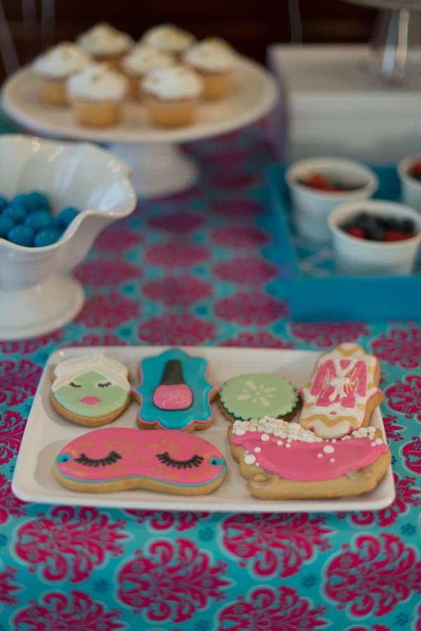 Glittering-Spa-Birthday-Party-Sugar-Cookies