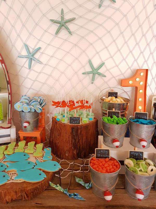 Bait Shop Birthday Table - Birthday Party Ideas for Kids