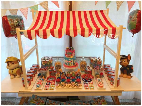Colorful-Paw-Patrol-Birthday-Party-Dessert-Stand