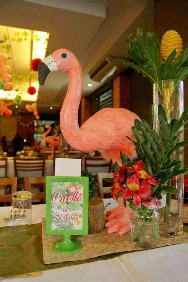 Tropical-Safari-Flamingo -Party-Framed-Art