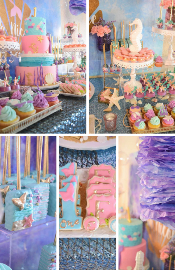 "Let's be Mermaids" birthday party