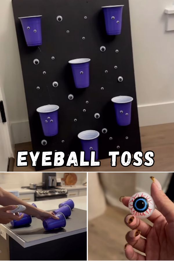 Halloween Eyeball Toss Game