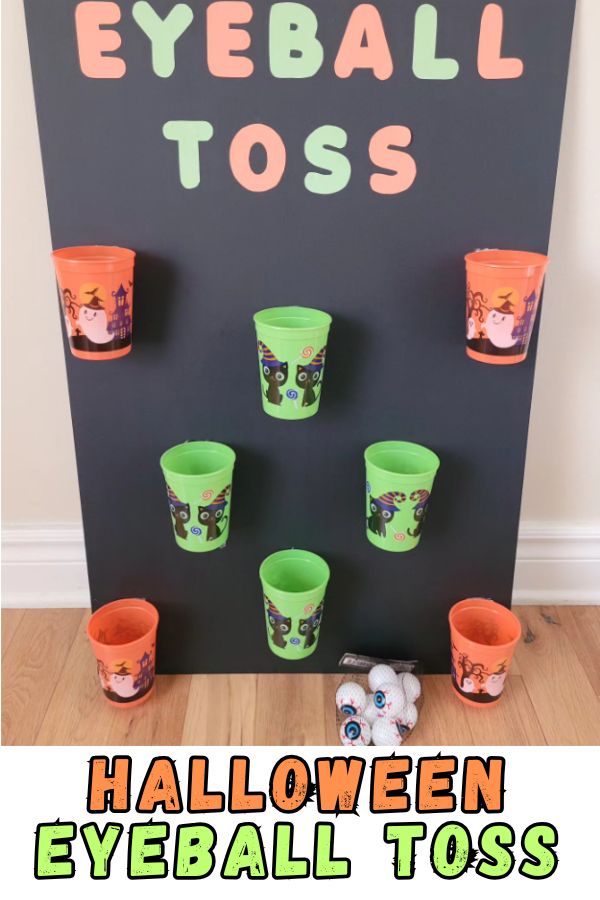 Halloween Eyeball Toss Game