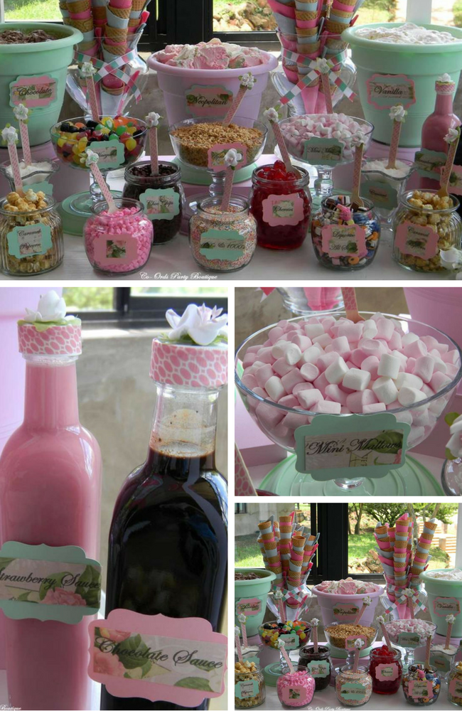 Pink & Mint Ice-Cream Bar