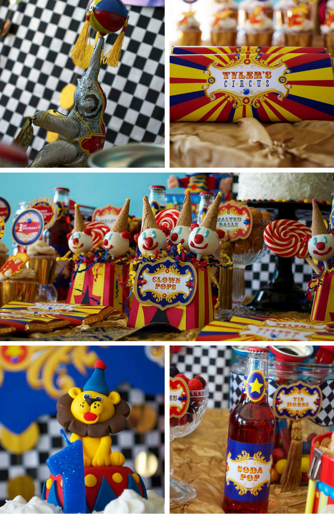 Circus Party Inspirations - Birthday Party Ideas for Kids