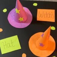 DIY Witches Hat Ring Toss game