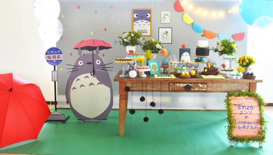 Colorful-Totoro-Birthday-Party-Dessert-Station