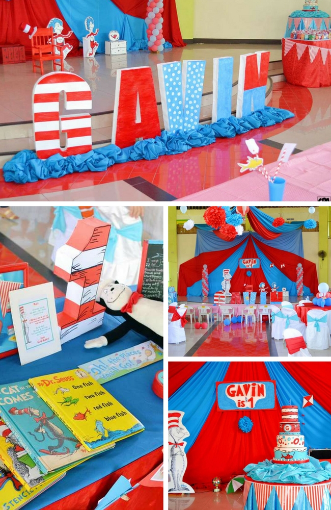 Dr Seuss First Birthday Party