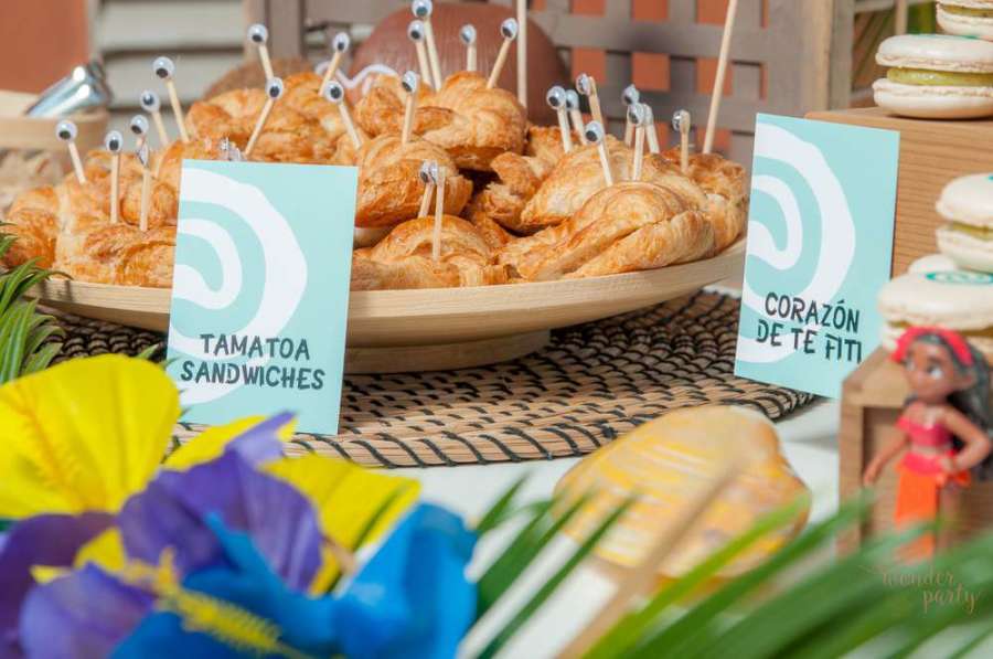 Moana-Tropical-Birthday-Party-Crescent-Sandwiches