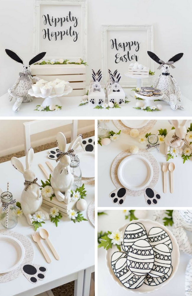 Black and White Easter Party