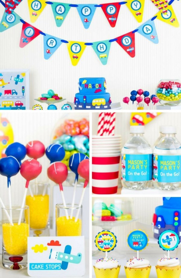Cars and Trucks Party Inspiration Collection Birthday Party Ideas for
