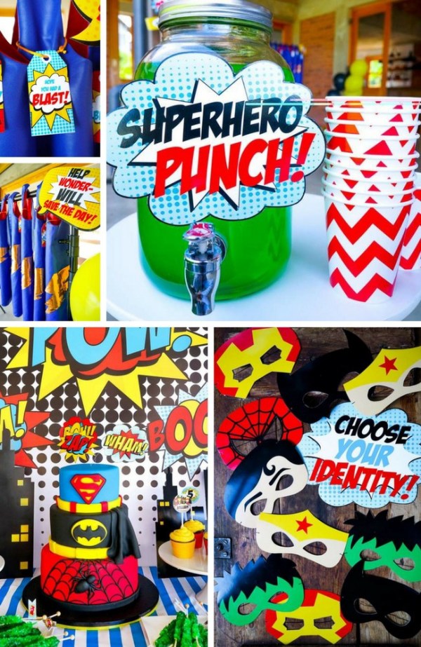 Superhero Party Inspirations - Birthday Party Ideas for Kids