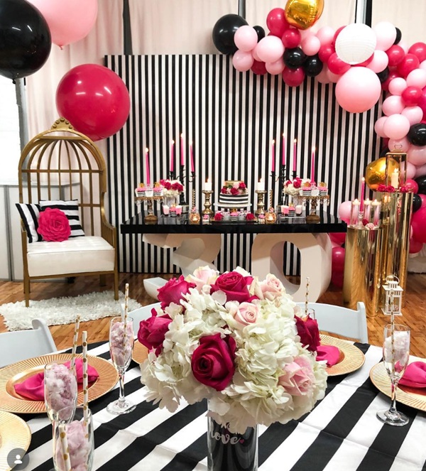 hot pink flower vases