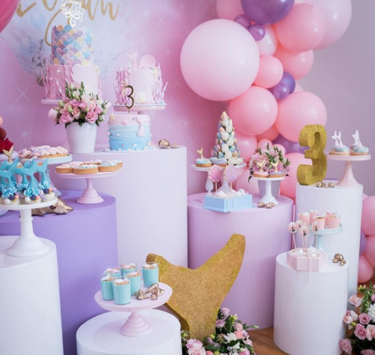 mermaid wonderland birthday dessert cakes decor