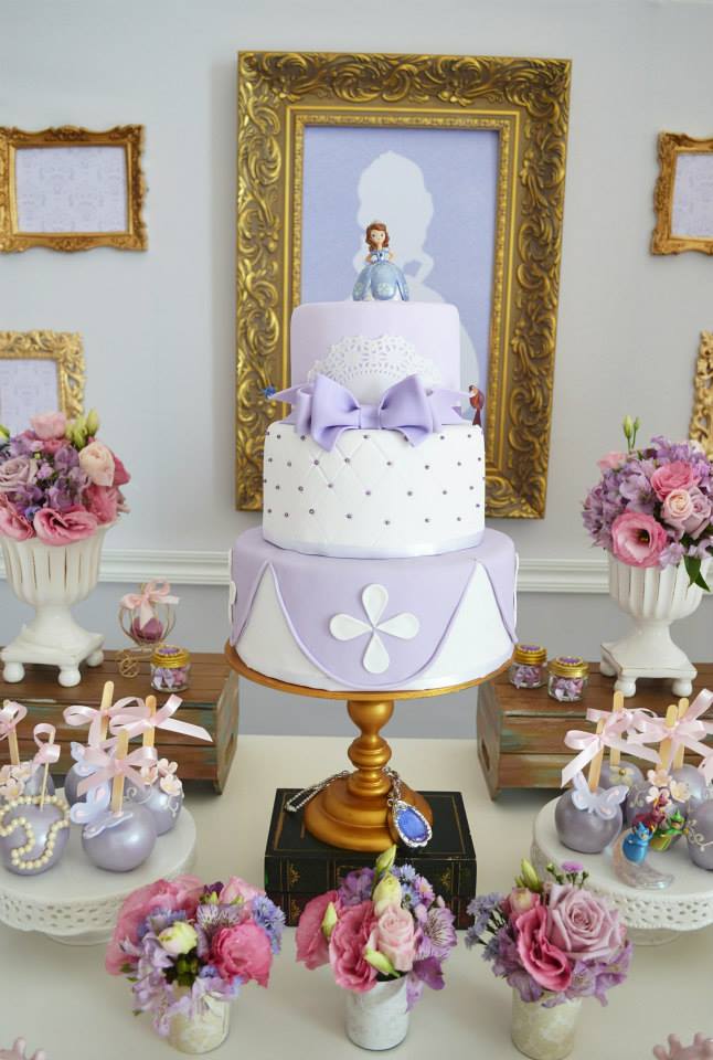 princess sofia party cake