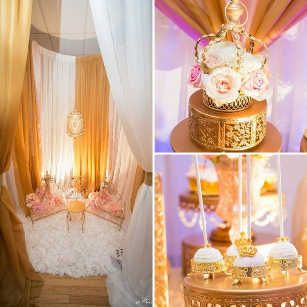 Blush and Gold Royal Birthday Celebration