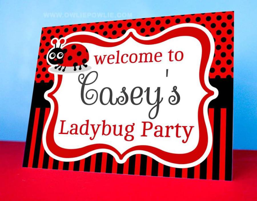 Ladybug-Spots-and-Stripes-Birthday-Party-Welcome-Sign