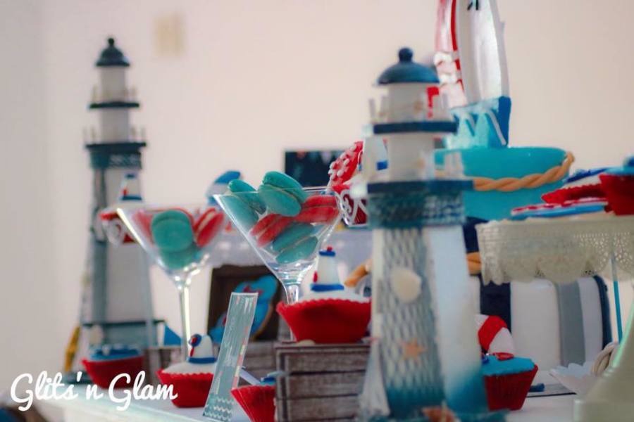 Glitzy-Ahoy-Birthday-Party-Lighthouse