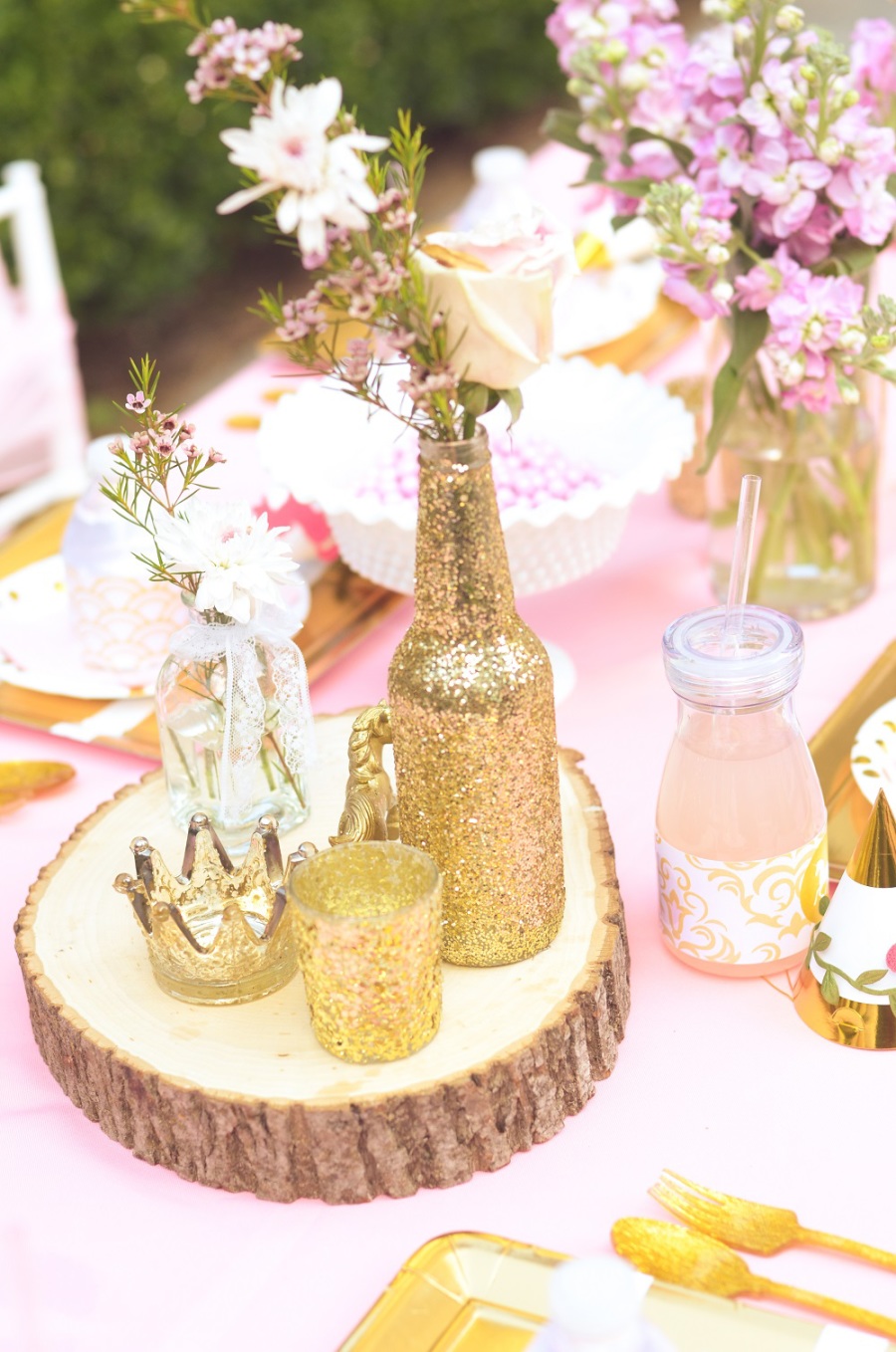 Gold Glitter Unicorn Party Decorations