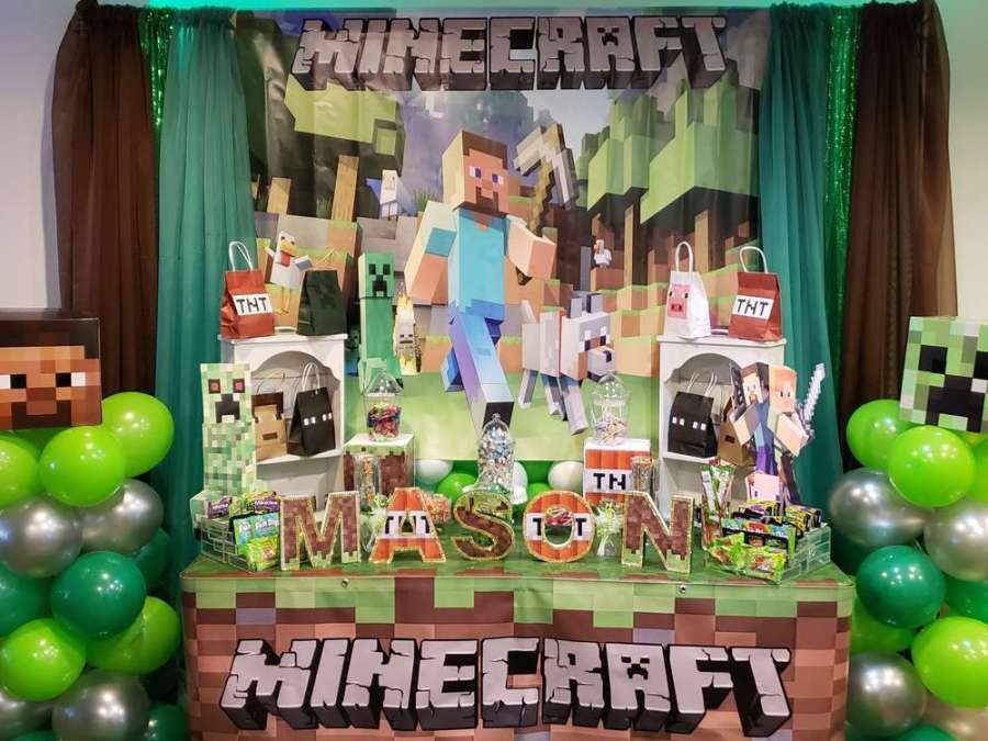 Minecraft-Birthday-Party-Celebration-Party-Backdrop