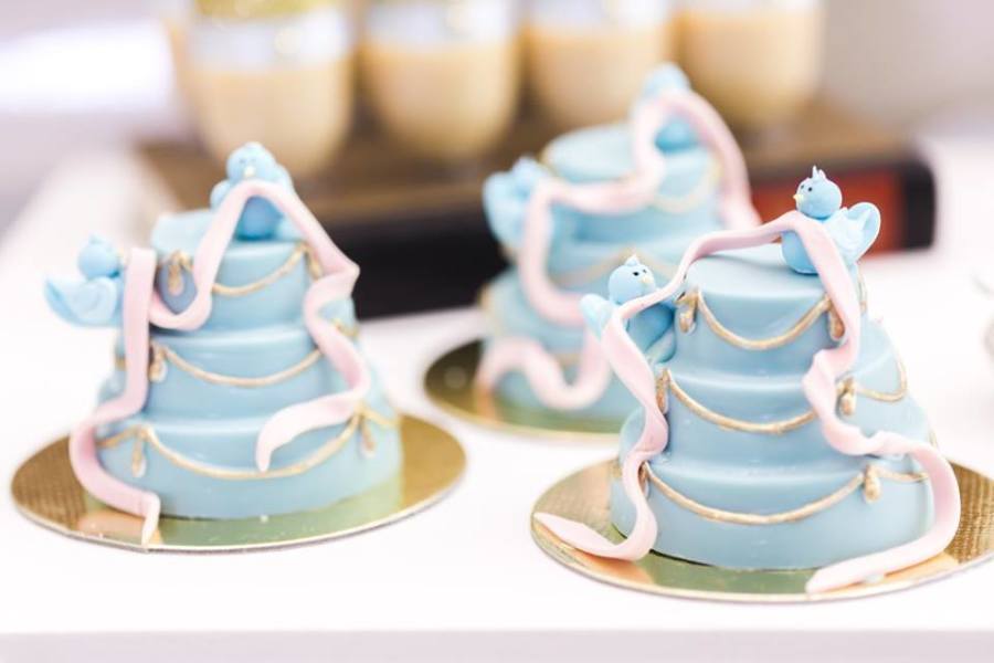 Princess Cinderella Party mini cakes