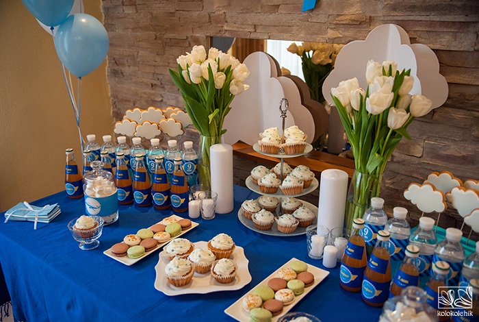 Sky Star and Plane Birthday desserts