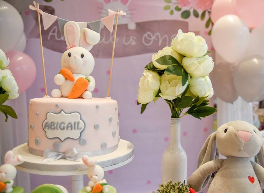 bunny with carrot cake