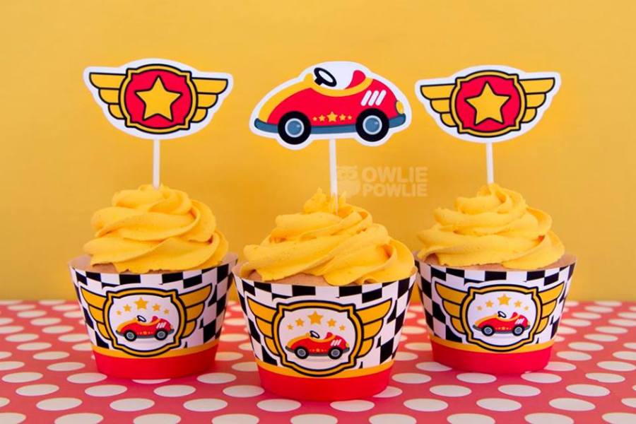 racing car birthday sweets