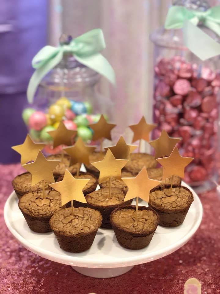 unicorn party star cupcakes