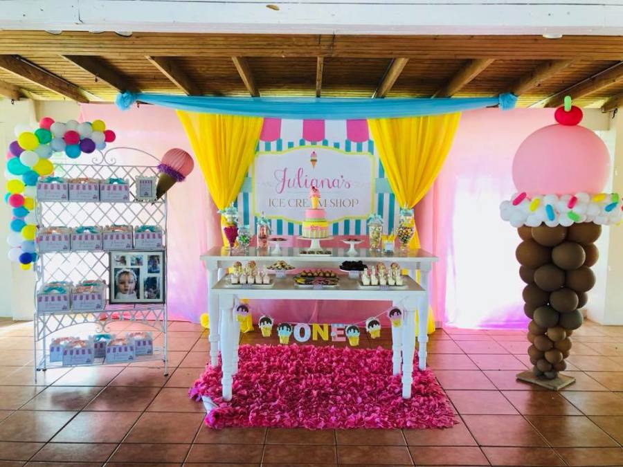 Ice Cream Shop party candy bar