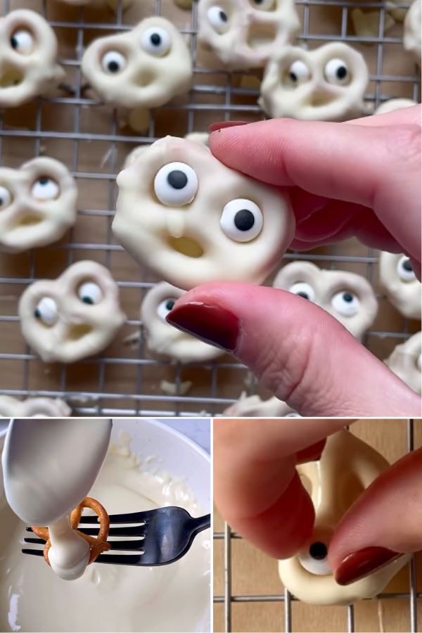 Ghost Pretzels